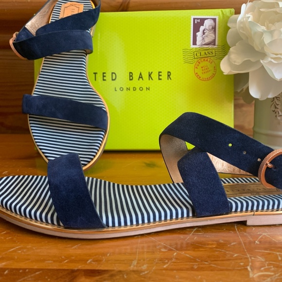 Ted Baker Navy Blue Sandals - Picture 2 of 5